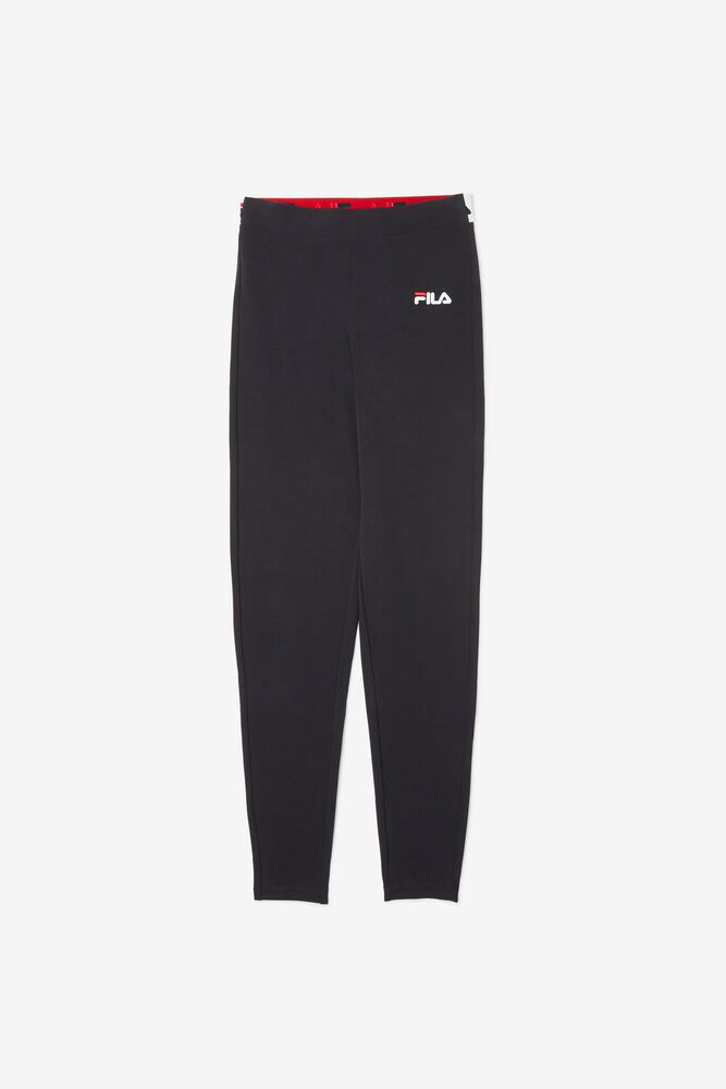 Fila Naisten Legging Rathi Korkea Waisted Mustat - NSJO-61245